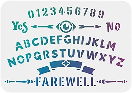 FINGERINSPIRE Stencil per tavola Ouija (30x21 cm) Modello per Stencil per Pittura tavola Ouija Rettangolare Modello per Stencil Riutilizzabile Fai da Te per dipingere su Legno