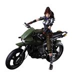 Square Enix - Final Fantasy VII Remake Play Arts Kai Jessie & Motorcycle Action Figure Set