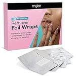 Mylee 100pcs Gel Nail Polish Remover Foil Wraps, Aluminium Foil Wraps with Pre-attached Lint-Free Cotton Pads for Fast & Gentle Soak Off Gel Polish Removing