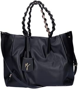 MANILA GRACE Borsa jasmin big shopper B231EU nero
