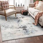 Cinknots Area Rug Modern Abstract Rugs European Style Carpet Non-slip Soft Area rugs Decorative Rugs For Living room Bedroom and Indoor Areas (Grey9, 120 x 160 cm)