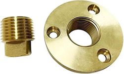 Spurick Brass Boat Drain Plug Kit 1/2 Inch NPT Garboard Drain Marine Boat Plug (Boat Drain Plug Kit)