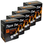 Tiger Tim 200 Sachet Firelighters Mess-Free Safe Odourless Instant Fire Starter for Wood Burners Barbecues Stoves Grills Campfires