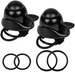 Dokpav 2 Pieces Bike Bell, Adjustable Bicycle Bell Loud Sound Universal Aluminum Bike Ring for Adult Road Bike, Mountain Bike, Sports Bike and Kid's Bike