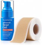 NUVADERMIS Scar Care Bundle, Scar Cream Gel with Retinol & Vitamin E + Silicone Scar Tape, 1.7 oz + 10 ft Roll