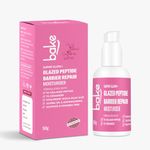 BAKE Peptide Ceramide Moisturizer For Oily, Pigmented & Combination Skin | Skin Barrier Repair, Tan Removal, Non Comedogenic | Lightweight & Non Sticky | 50g (Rose)