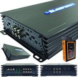 Blaupunkt AMP1404 Car Audio 4-Channel Amp Amplifier 1500 Watts Max Peak Power with Gravity Magnet Phone Holder Bundle