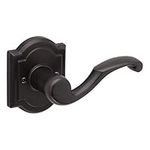 Baldwin Madrina, Half Dummy Door Left Handed Lever, Non-Turning Door Handle for Closet, French Door, in Venetian Bronze