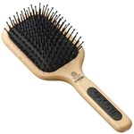 Kent Real Beechwood Medium Size Combing, Styling and Setting Brush, Wood/Black