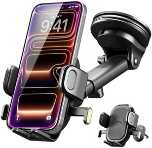 Bracketron Easy OneClick 3-in-1 Universal Car Phone Mount - Dashboard, Windshield & Air Vent Cell Phone Holder for Truck - Hands-Free Clamp, Heavy Duty Suction Cup, 360 Rotation Telescoping Arm