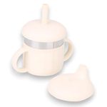 Teeny Weany Stainless Steel Baby Sippy Cups for Infants, Toddlers, and Kids | 3 Stages Training Baby Straw Cup | Odor-Resistant | Includes Straw Lid, Sippy Lid, and Silicone Case with Handles | 220ml