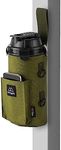 Monggria Magnetic Water Bottle Holder - Built-in Magnet for Easy Attachment to Exercise Equipment - Multi-Purpose - with Sling - Waterproof - Cordura Used Durability (Khaki)