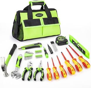 THINKLEARN Tool Set - Home Tool Kit with 1000V Insulated Screwdriver Set, Basic Tool Kit with Tool Bag, Household Tool Kit for Home Repair, Electrical Maintenance, Gift for Electrician,Homeowner