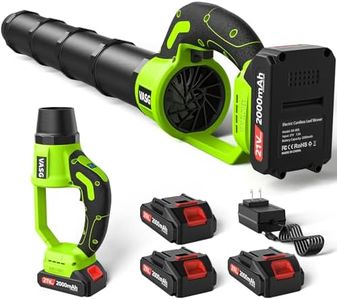 VASG Leaf Blower Cordless, 3 x 21V Batteries & Fast Charger Set, Variable Speed Mode, Lightweight Handheld Electric Leaf Blower for Lawn Care, Yard, Garden, Patio & Outdoor Cleanup