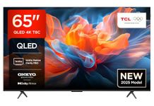 TCL 65T8C-UK 65" 4K 144Hz Gaming QLED Onkyo 2.1 Dolby Atmos Google TV with Dolby Vision & HDR 10+ BBC iPlayer (2025 New Model)