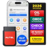 Autel MaxiAP AP200 Obd2 Scanner Auto OBDII Diagnostic Scan Tool for iOS & Android, Full System Car Check Engine Light Code Reader with Service Functions