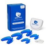 Mouth Guard for Teeth Grinding & Clenching – MHRA Registered Night Guard for Bruxism & TMJ Relief – Boil & Bite Sleep Guard – 5 Pack with Retainer Case & 18 Cleaning Tablets – Night Bite