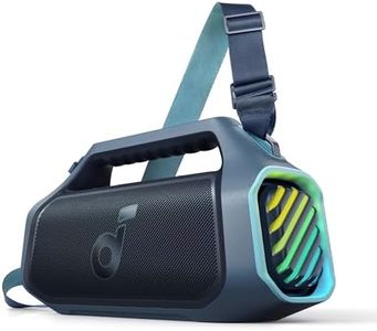 soundcore Boom 2 Plus Outdoor Lautsprecher, 140W, 2+2 Channel, BassUp 2.0, 20h, Schnellladung, IPX7 wasserdicht, RGB Lichter, USB-C, Power Bank, BT 5.3, tragbarer Bluetooth Lautsprecher, Camping