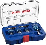 Bosch 3X Expert Sheet Metal Hole Saw Set (for Stainless Steel Sheets, Steel Sheets, Ø 22-32 mm, Professional Accessory Rotary Drill/Drivers)