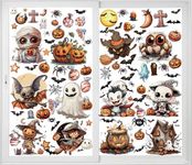 12 Sheets Big Size Window Clings Halloween Window Clings Halloween Bat Spider Vampire Witch Decorations Halloween Window Sticker Window Decals Window Stickers Home School Office Party Supplies