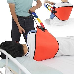 Leetye Mei Transfer Sling Transfer Belt, Safety Lifting Aids Home Bed Assist with Handles, Transfer Nursing Sling Gait Belt with Widened Back Curve Design for Senior Elderly Patient Care (Orange)