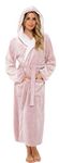 KATE MORGAN Ladies Soft & Cosy Hooded Dressing Gown