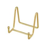 Tincogo Plate Stands for Display - Plate holder Display stand Table easel Picture Frame Stand Display Photo|Decorative Plate |Dish | Tabletop Art-3inch-Gold