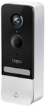 Tapo D230S1 2K 5MP Battery Video Doorbell Wireless, Security Camera Doorbell, Ring Chime Included, Color Night Vision, Head-to-Toe View, 6-Month Battery, IP64, Cloud &Local Storage, No Monthly Fee