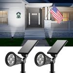 2 Pack Solar Spotlights Outdoor Wat
