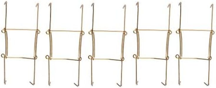 uxcell Plate Hanger, 7-inch U Type Zinc Plated Invisible Wall Decorative Hooks with Tip Protectors, 5 Pcs