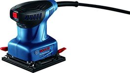 Bosch GSS 140 Electric Orbital Sander, 220W, 14,000 rpm, 28,000 opm, Oscillating Dia. 1.5 mm, 101 x 112 mm Sanding Plate, Multi Grip, Low Vibration, 1.2 Kg + 3 Bosch sanding sheets, 1 Year Warranty