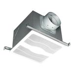 Air King E130S Energy Star 1-Speed Eco Exhaust Bath Fan, 130-CFM