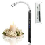 Oblivion Electric Lighter for Candles | USB Plasma Lighter | Rechargeable Electric Gas Lighter for Kitchen | Flameless Windproof Lighter | 360° Flexible Neck Arc Lighter for Pooja, Diwali Fireworks