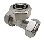 3/4 Inch Tee Fitting Compression Tee Fittings for 3/4 Inch Tubing System (1 pcs)