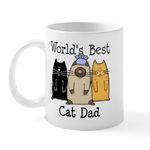 CafePress World's Best Cat Dad Mug 11 oz (325 ml) Ceramic Coffee Mug