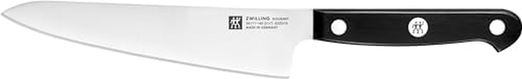 ZWILLING Gourmet Compact Chef's Knife, 14 cm, Special Stainless Steel, Ergonomic Plastic Handle, Black - Made in Germany