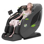 Real Relax 4D Massage Chair with SL Track,Full Body Zero Gravity Shiatsu Recliner Yoga Stretching,UI Touch Screen Back Heating, App Control PS5200 Black