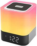 Homcasito Night Light Bluetooth Speaker Touch Control Bedside Lamps Dimmable Colorful Table Lamp for Teenager, Bedroom, Gaming Room, Living Room, Camping