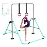 FBSPORT Gymnastics Bar, Folding Horizontal Bar Gymnastics Equipment for Kids Home Training, Expandable Gymnastics Training Bar Junior with Adjustable Height for Girls Boys