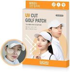 DASHU Daily Sunshield Golf Patch 5 Pairs | Korean Skin Care Cooling Gel Patches for Outdoors | Portable Collagen Patches for Face | Age Defying Sun Shield Peptide Patch | Easy Peel Off Facial Patches