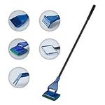 COVVY 5 in 1 Complete Aquarium Fish Tank Cleaning Set Fish Net + Rake + Scraper + Fork + Sponge Brush Glass Aquarium Cleaner Tool Kit