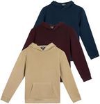 3 Pack: Girls Fleece Pullover Hoodi