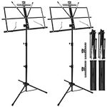 Music Stand, 2 Pack 2 in 1 Dual-Use