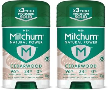 Mitchum Natural Power Cedarwod Antiperspirant Deodorant 40 g (Pack of 2)
