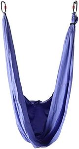 Hamaca Aérea Antigravedad para Yoga, Fitness, Barra Colgante, Columpio con Inversión, Incluye Hamaca, Correas con Asa, Instrucciones, Bolsa de Tela (Purple)