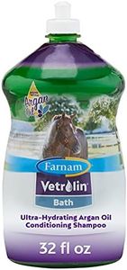 Farnam Vetrolin Bath Ultra-Hydrating Shampoo for Horses and Dogs 32 Ounces,Green