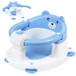 Baby Bath Seat for Babies 6 Months Plus, Toddler Bath Seats for Infant & Newborn, Baby Sit Up Chair with 4 Non-Slip Suction Cups