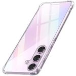 TheGiftKart Crystal Clear Back Cover Case for Samsung Galaxy A35 5G | 360 Degree Protection | Shock Proof Design | Transparent Back Cover Case for Samsung Galaxy A35 5G (PC & TPU, Transparent Bumper)