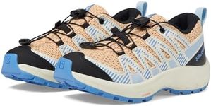 Salomon Unisex-Child Xa Pro V8 J Hiking Shoe, Peach Quartz/Vanilla Ice/Provence, 7.5 US Little Kid