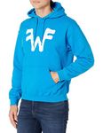 Exclusive Weezer Hand Drawn Flying W Pullover Hoodie, Turqouise, Small